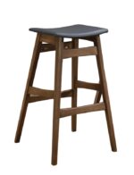 Finnick Tapered Legs Bar Stools Dark Gray and Walnut (Set of 2) 101437 By Coaster Furniture 9