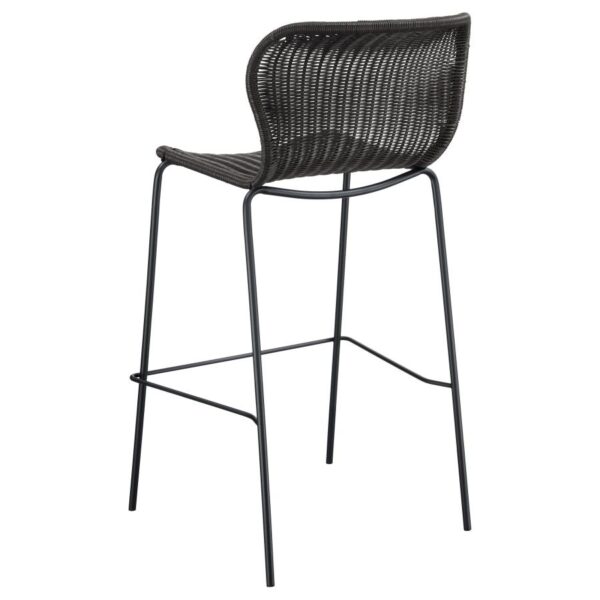 Mckinley Upholstered Bar Stools with Footrest (Set of 2) Brown and Sandy Black 192040 By Coaster Furniture 11