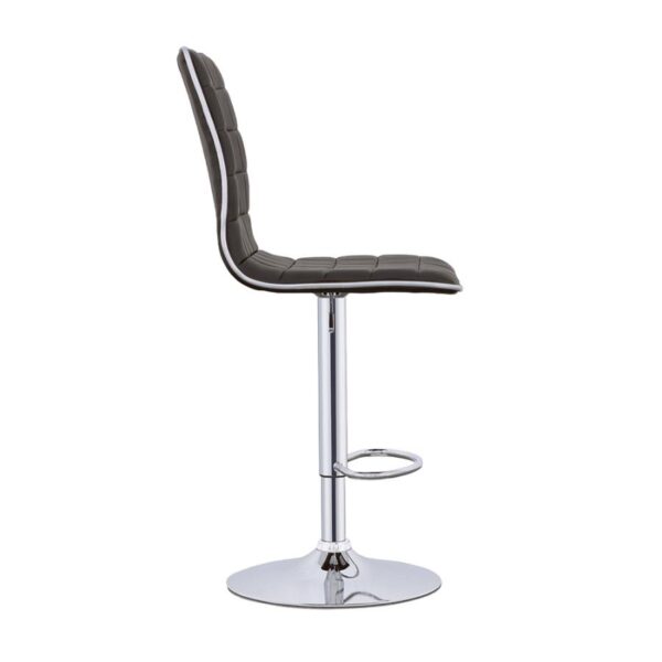 Ashbury Upholstered Adjustable Bar Stools Black and Chrome (Set of 2) 122087 By Coaster Furniture 11