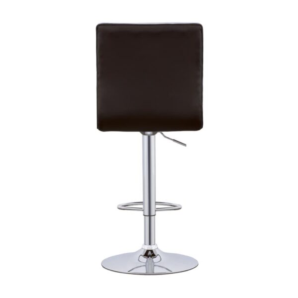 Ashbury Upholstered Adjustable Bar Stools Black and Chrome (Set of 2) 122087 By Coaster Furniture 9
