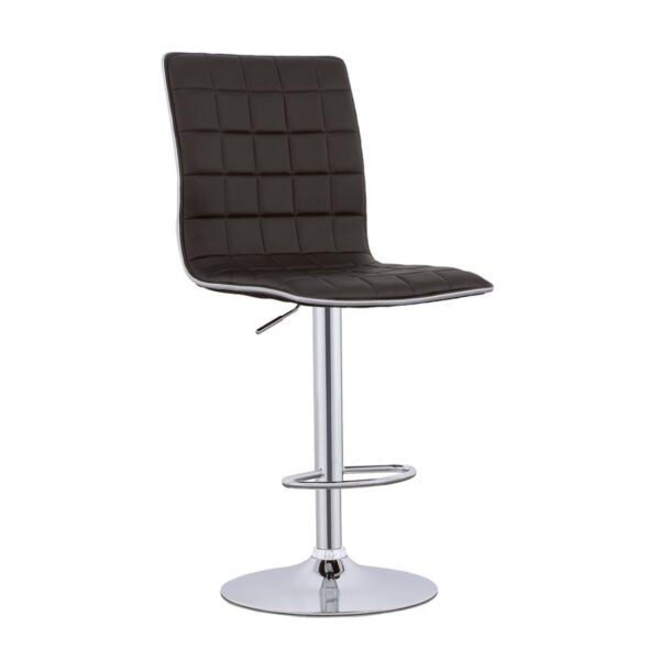 Ashbury Upholstered Adjustable Bar Stools Black and Chrome (Set of 2) 122087 By Coaster Furniture 8