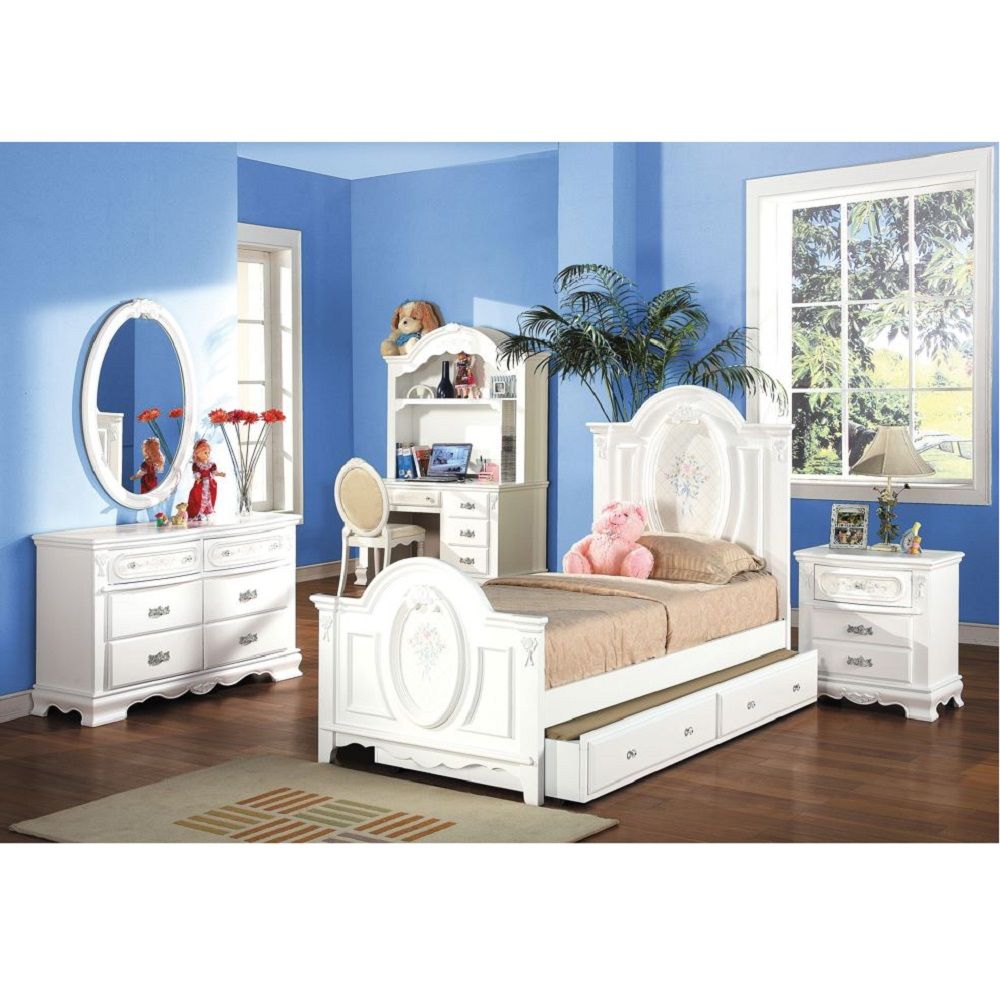 White Flora Bed By ACME 4