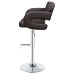 Brandi Adjustable Bar Stool Chrome and Brown 102556 By Coaster Furniture 18