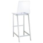 Juelia Bar Stools Chrome and Clear Acrylic (Set of 2) 100295 By Coaster Furniture 21