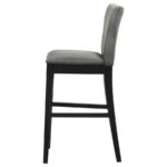 Rolando Upholstered Solid Back Bar Stools with Nailhead Trim (Set of 2) Gray and Black 183029 By Coaster Furniture Bar & Stool Mobilia Cleopatra 21 Rolando Upholstered Solid Back Bar Stools with Nailhead Trim (Set of 2) Gray and Black 183029 By Coaster Furniture 21
