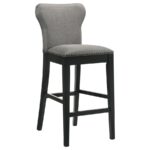 Rolando Upholstered Solid Back Bar Stools with Nailhead Trim (Set of 2) Gray and Black 183029 By Coaster Furniture Bar & Stool Mobilia Cleopatra 23 Rolando Upholstered Solid Back Bar Stools with Nailhead Trim (Set of 2) Gray and Black 183029 By Coaster Furniture 23