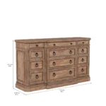 Architrave - 12 Drawer Almond Dresser By Art Furniture - Image 5