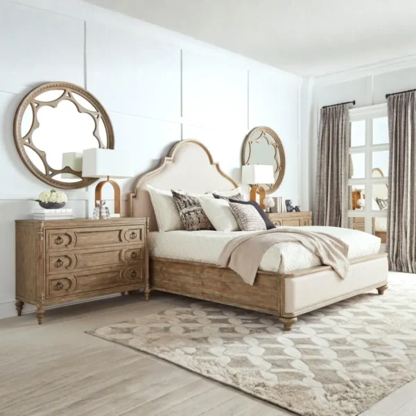 Architrave-Round Almond Mirror By Art Furniture - Image 3