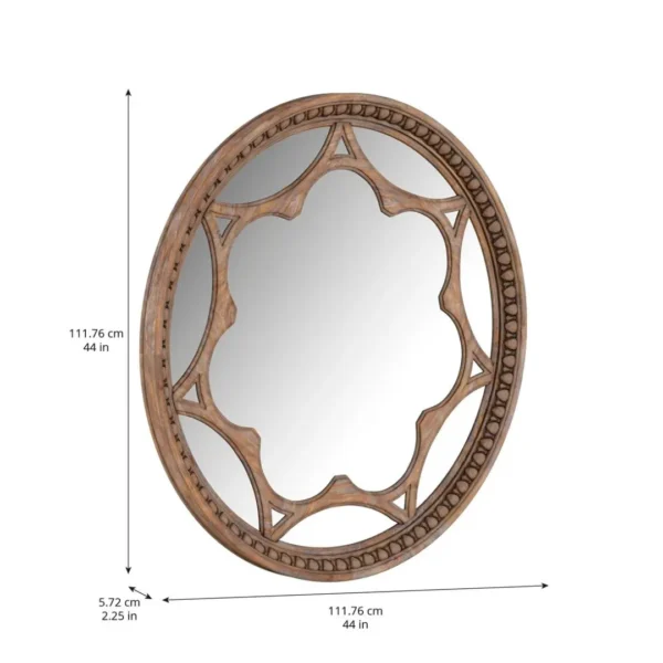 Architrave-Round Almond Mirror By Art Furniture - Image 4