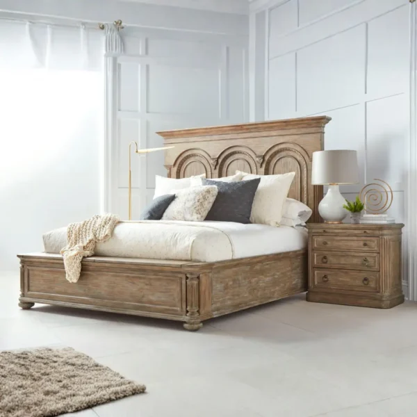 Almond Panel Bed