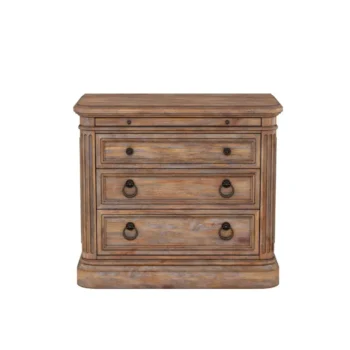 3 Drawer Almond Nightstand
