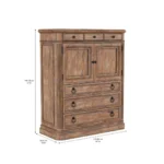 Architrave-Door / Drawer Almond Chest By Art Furniture - Image 3