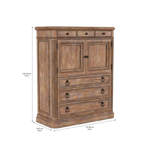 Architrave-Door / Drawer Almond Chest By Art Furniture - Image 3