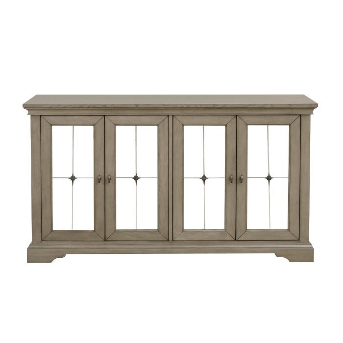 Gray cashmere finish Vermillion Collection Server By Homelegance