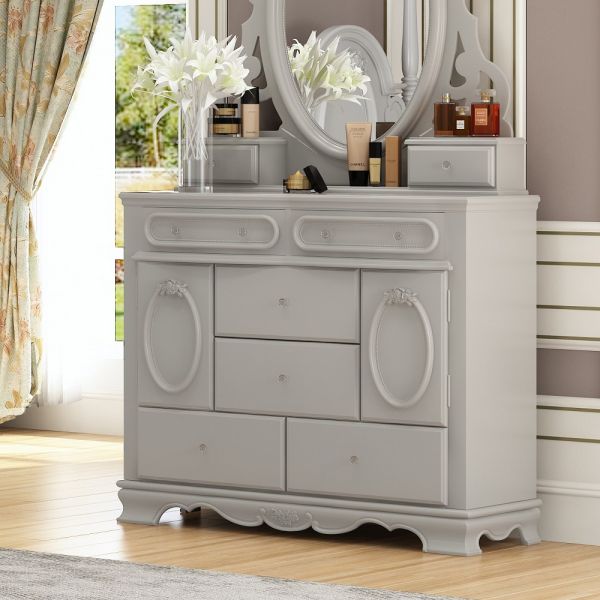Gray Flora Dresser BD02207 By ACME