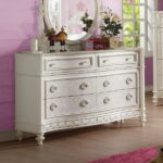 Ivory Dorothy Dresser BD02269 By ACME Luxury Bedroom Dressers & Mirrors Mobilia Cleopatra 7 Ivory Dorothy Dresser BD02269 By ACME 7