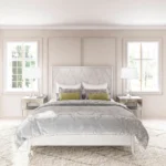 Light Gray Panel Bed