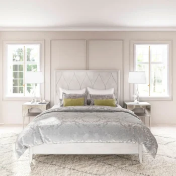 Light Gray Panel Bed
