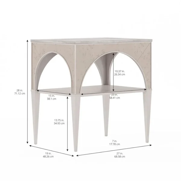 Mezzanine - Light Gray Night Table By Art Furniture - Image 4