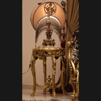 Handmade Norco Brown Gold End Table