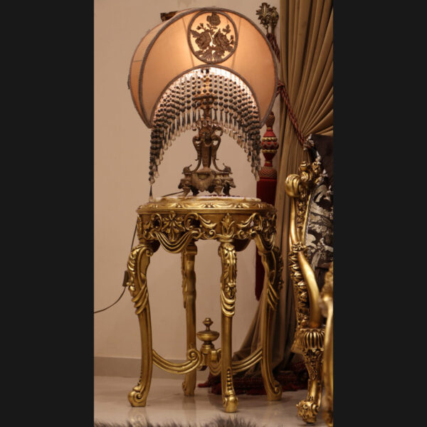 Handmade Norco Brown Gold End Table 4