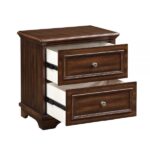 Franklin 4PC Pack Bedroom Set in Brushed Walnut Finish By ACME Luxury Bedroom Sets Mobilia Cleopatra 29 Franklin 4PC Pack Bedroom Set in Brushed Walnut Finish By ACME 29