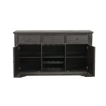 Distressed dark pewter Arasina Collection Server By Homelegance Servers Mobilia Cleopatra 16 Distressed dark pewter Arasina Collection Server By Homelegance 16