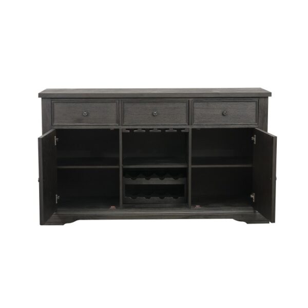 Distressed dark pewter Arasina Collection Server By Homelegance 10