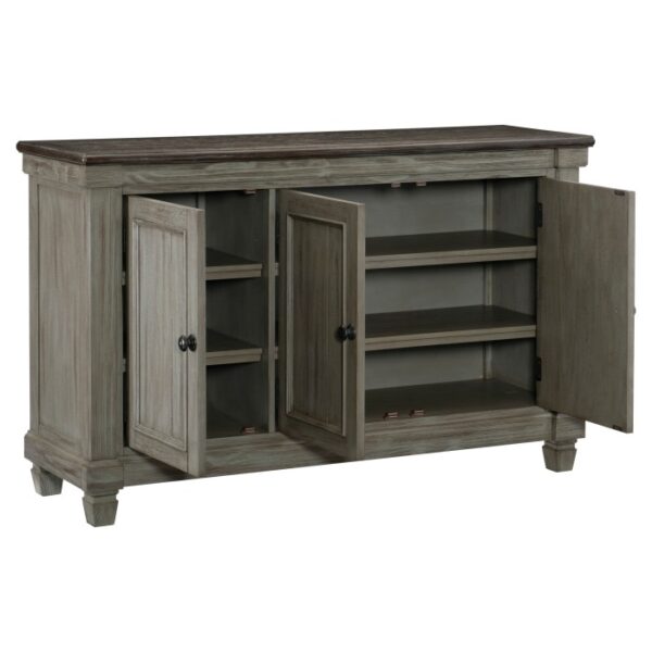 Coffee and antique gray Granby Collection Server By Homelegance 13