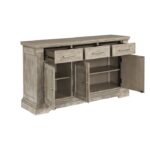 Wire brushed brownish gray Southlake Collection By Homelegance Servers Mobilia Cleopatra 12 Wire brushed brownish gray Southlake Collection By Homelegance 12