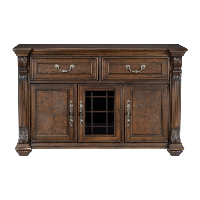 Dark oak Bergen Collection Server By Homelegance