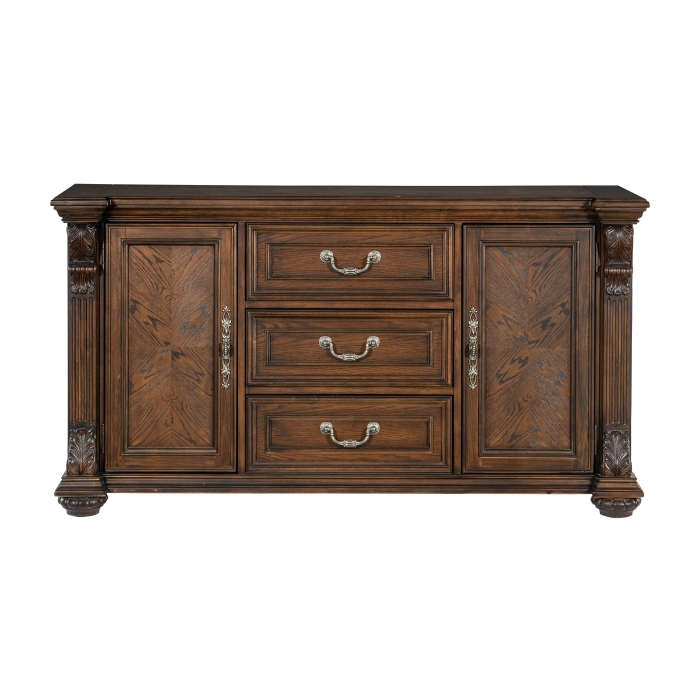 Dark Oak Bergen Collection Buffet By Homelegance