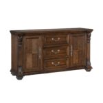 Dark Oak Bergen Collection Buffet By Homelegance Curio & Buffet Mobilia Cleopatra 18 Dark Oak Bergen Collection Buffet By Homelegance 18