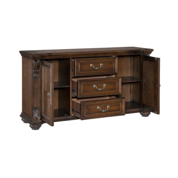 Dark Oak Bergen Collection Buffet By Homelegance 13