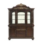 Cherry finish with gold Tipping Russian Hill Collection Hutch By Homelegance 11