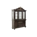Cherry finish with gold Tipping Russian Hill Collection Hutch By Homelegance 12