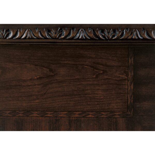 Dark cherry finish with gold Tipping Catalonia Collection Hutch By Homelegance 10