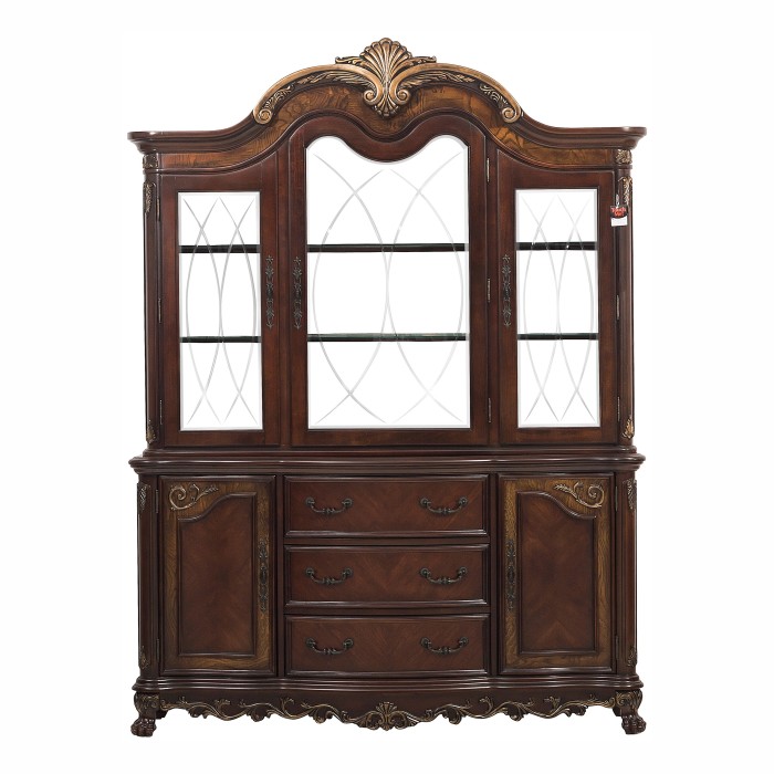 Cherry Deryn Park Collection Hutch By Homelegance