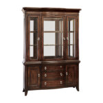 Dark Cherry Marston Collection Hutch By Homelegance Curio & Buffet Mobilia Cleopatra 10 Dark Cherry Marston Collection Hutch By Homelegance 10