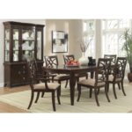 Dark Cherry Marston Collection Hutch By Homelegance Curio & Buffet Mobilia Cleopatra 11 Dark Cherry Marston Collection Hutch By Homelegance 11