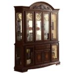 Dark Cherry Norwich Collection Hutch By Homelegance Curio & Buffet Mobilia Cleopatra 9 Dark Cherry Norwich Collection Hutch By Homelegance 9