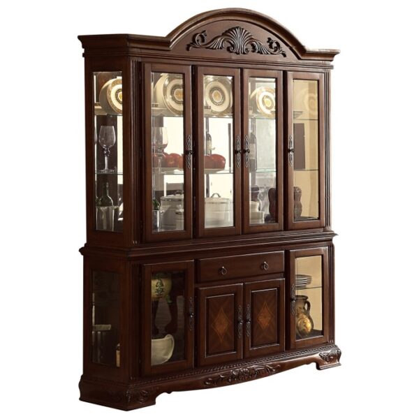 Dark Cherry Norwich Collection Hutch By Homelegance 6