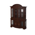 Dark Cherry Norwich Collection Hutch By Homelegance Curio & Buffet Mobilia Cleopatra 11 Dark Cherry Norwich Collection Hutch By Homelegance 11
