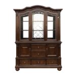 Brown cherry Lordsburg Collection Hutch By Homelegance 9