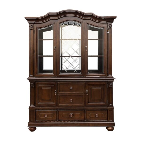 Brown cherry Lordsburg Collection Hutch By Homelegance 6