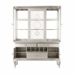 Silver Crawford Collection Hutch By Homelegance Curio & Buffet Mobilia Cleopatra 19 Silver Crawford Collection Hutch By Homelegance 19