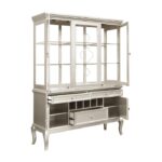 Silver Crawford Collection Hutch By Homelegance Curio & Buffet Mobilia Cleopatra 20 Silver Crawford Collection Hutch By Homelegance 20