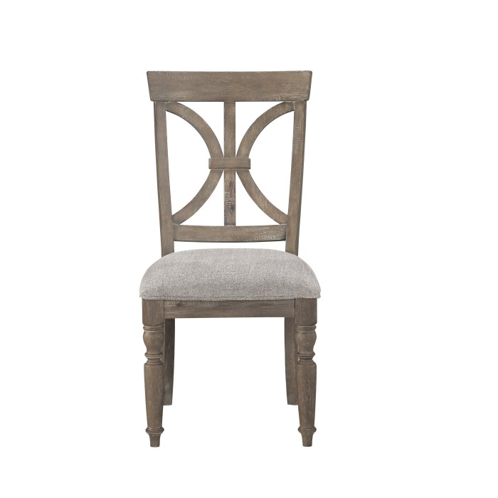 Driftwood light brown Cardano Collection Side Chair By Homelegance