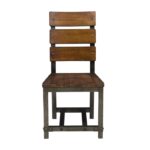 Rustic brown and gunmetal Holverson Collection Side Chair By Homelegance Dining Room Furniture Mobilia Cleopatra 15 Rustic brown and gunmetal Holverson Collection Side Chair By Homelegance 15