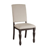 Grayish brown Begonia Collection Side Chair By Homelegance 16